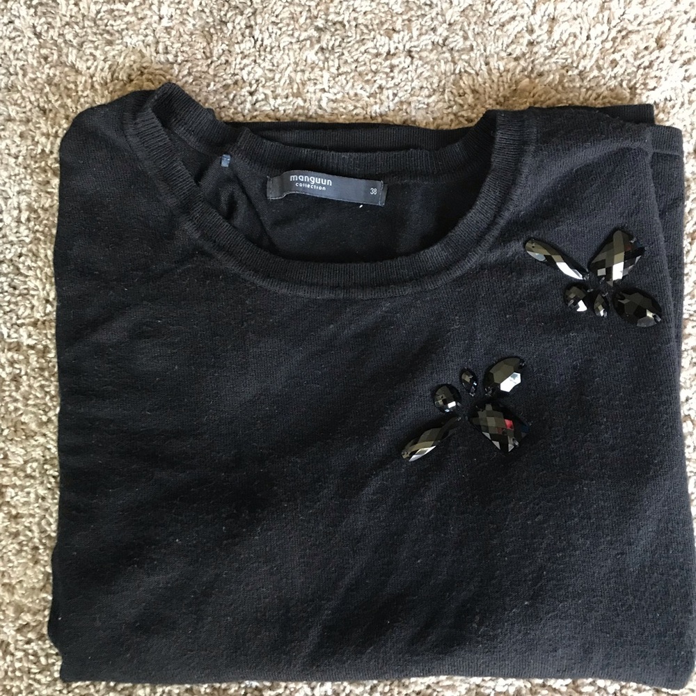 Size 38 Manguun collection black sweater